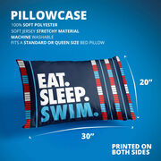 Swimming Pillowcase - Eat. Sleep. Swim.