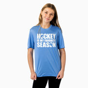 Hockey Short Sleeve Performance Tee - Hockey Is My Favorite Season