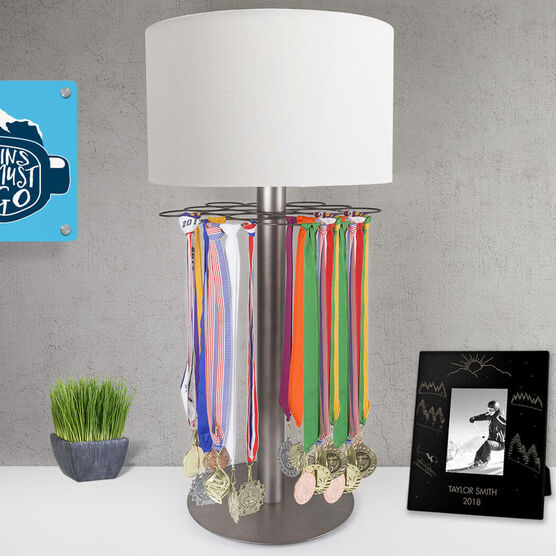 Skiing and Snowboarding Tabletop Medal Display Lamp