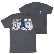 Hockey Short Sleeve T-Shirt - Bones Heal Hockey (Back Design) 