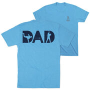 Baseball Short Sleeve T-Shirt - Baseball Dad Silhouette (Back Design)