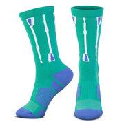 Crew Woven Mid-Calf Socks - Oar (Green)