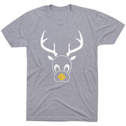 Softball Short Sleeve T-Shirt - Reindeer