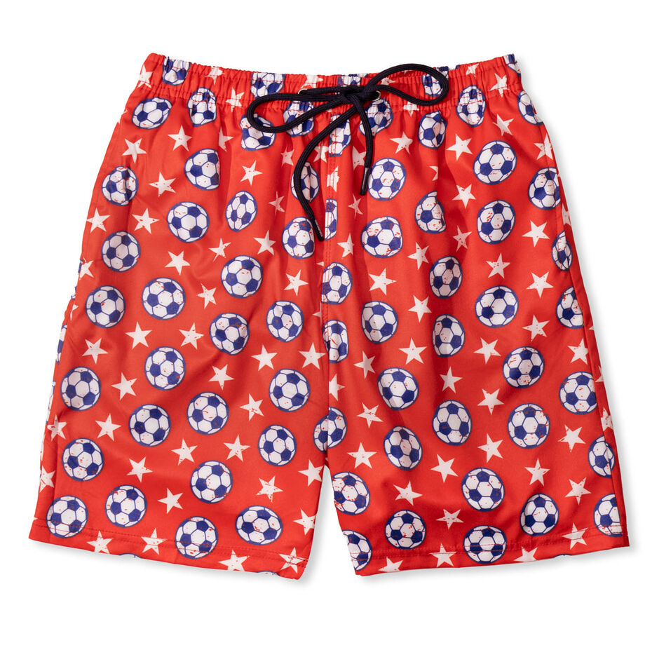 Soccer Swim Trunks - All American