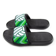 Volleyball Repwell&reg; Slide Sandals - Volleyball With Chevron
