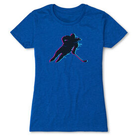 Hockey Women's Everyday Tee - Hockey Girl Glitch