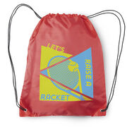 Tennis Drawstring Backpack - Let's Raise A Racket