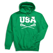 Girls Lacrosse Hooded Sweatshirt - USA Girls Lacrosse