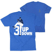 Baseball Short Sleeve T-Shirt - 3 Up 3 Down (Back Design)