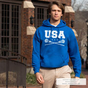 Guys Lacrosse Hooded Sweatshirt - USA