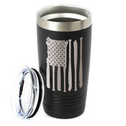 Softball 20 oz. Double Insulated Tumbler - Flag