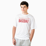 Baseball Short Sleeve Performance Tee - I'd Rather Be Playing Baseball