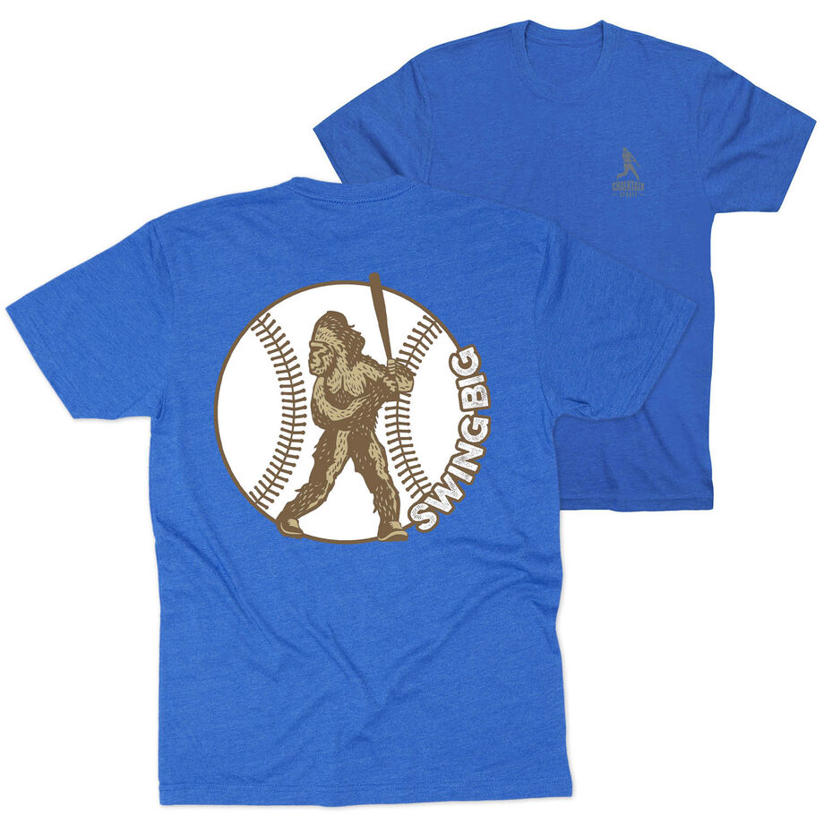 Baseball Short Sleeve T-Shirt - Baseball Bigfoot (Back Design)