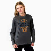 Basketball Long Sleeve Performance Tee - Nothin But Net