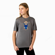 Hockey Short Sleeve Performance Tee - Puck The Hockey Dog