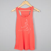 Gymnastics Flowy Racerback Tank Top - Gymnast Sketch
