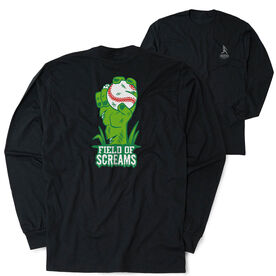 Baseball Tshirt Long Sleeve - Field Of Screams (Back Design)