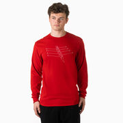 Crew Tshirt Long Sleeve - Crew Row Team Sketch