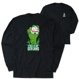 Baseball Tshirt Long Sleeve - Field Of Screams (Back Design)