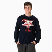 Hockey Crewneck Sweatshirt  - Hockey's My Favorite