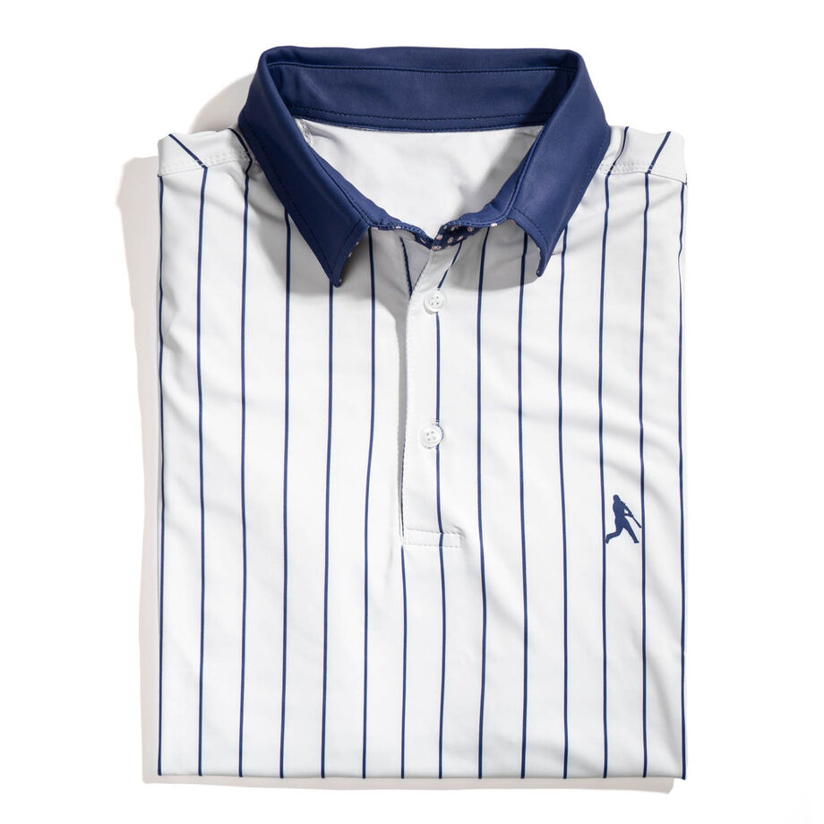 Baseball Short Sleeve Polo Shirt - Pinstripes Baseball