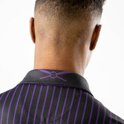 Custom Team Short Sleeve Polo Shirt - Baseball Pinstripes