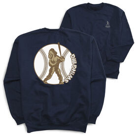 Baseball Crewneck Sweatshirt - Baseball Bigfoot (Back Design)