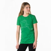 Soccer Women's Everyday Tee - Soccer Girl Player Sketch