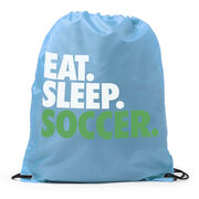 Soccer Drawstring Backpack Eat. Sleep. Soccer.