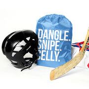 Hockey Drawstring Backpack - Dangle Snipe Celly Words