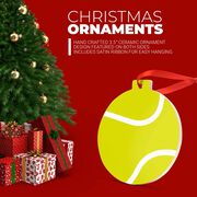 Tennis Round Ceramic Ornament - Tennis Ball Graphic
