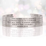 InspireME Cuff Bracelet - Dream Believe Achieve