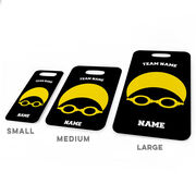 Swimming Bag/Luggage Tag - Personalized Swim Team Goggles and Cap