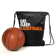 Basketball Drawstring Backpack Eat. Sleep. Basketball.