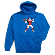 Football Hooded Sweatshirt - Touchdown Santa