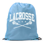 Lacrosse Crossed Sticks Drawstring Backpack