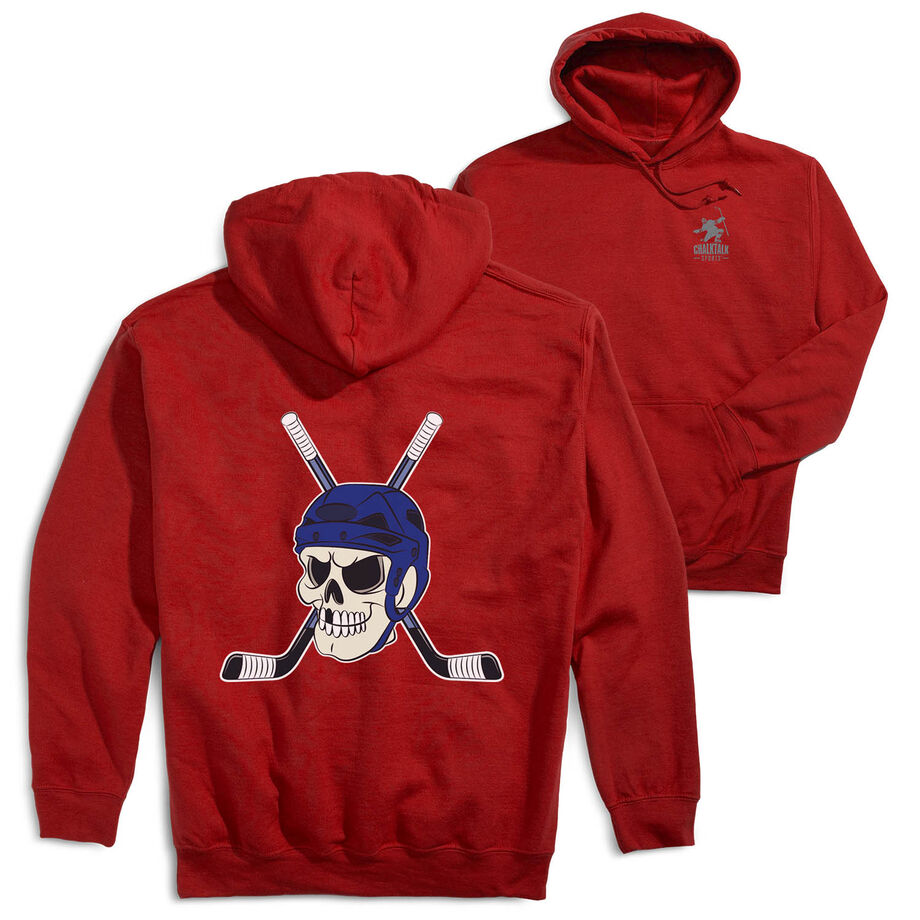 Hockey Hooded Sweatshirt - Chill to the Bone (Back Design)