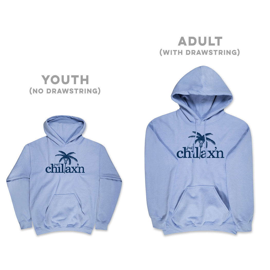 Lacrosse Hooded Sweatshirt Just Chillax n ChalkTalkSPORTS