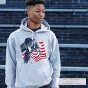 Guys Lacrosse Hooded Sweatshirt - Lacrosse Eagle