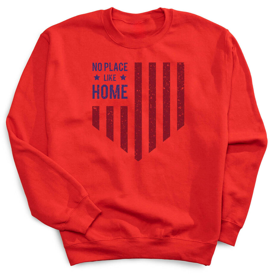 Softball Crew Neck Sweatshirt - No Place Like Home - Personalization Image