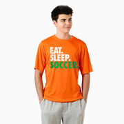 Soccer Short Sleeve Performance Tee - Eat. Sleep. Soccer.