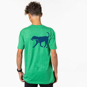 Hockey Short Sleeve T-Shirt - Rocky The Hockey Dog (Back Design)