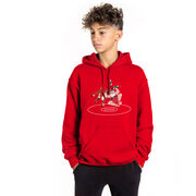 Wrestling Hooded Sweatshirt - Wrestling Reindeer