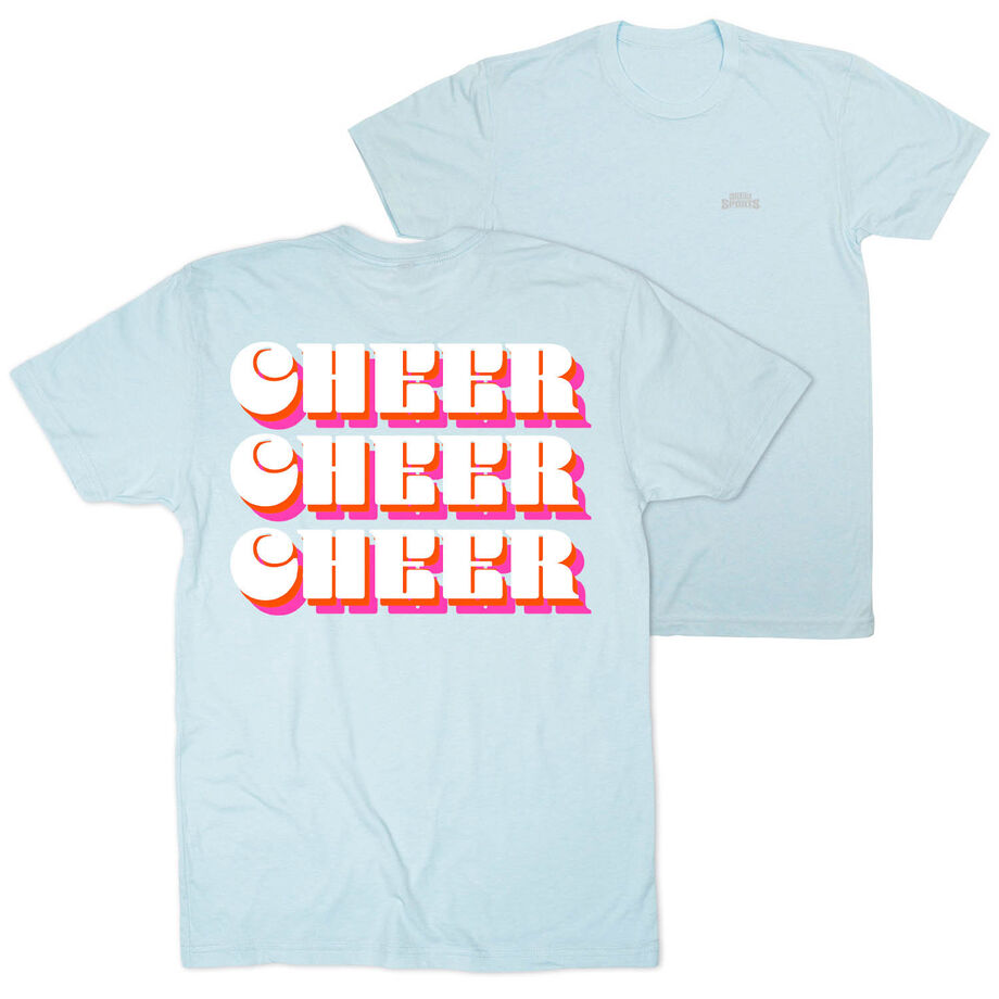 Cheerleading Short Sleeve T-Shirt - Retro Cheer (Back Design)