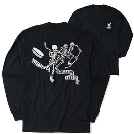 Hockey Tshirt Long Sleeve - Dangle Snipe Skelly (Back Design)