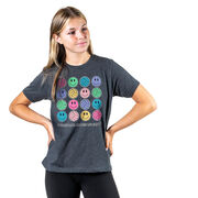 Volleyball Short Sleeve T-Shirt - Volleyball Makes Me Happy