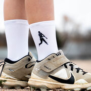 Baseball Woven Mid-Calf Socks - Batter