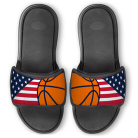 Basketball Repwell&reg; Slide Sandals - USA Flag