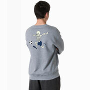 Soccer Crewneck Sweatshirt - Skeleton Striker (Back Design)