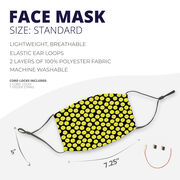 Tennis Face Mask - Tennis Ball Pattern